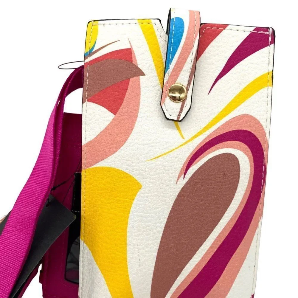 INC International Concepts Womens Ashlii Pink Lanyard Card Case Phone Wallet